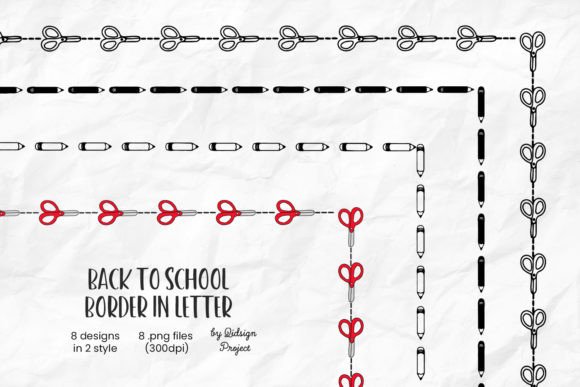 8 Back to School Border in Letter: A Designer's Guide to This Creative Clipart Set