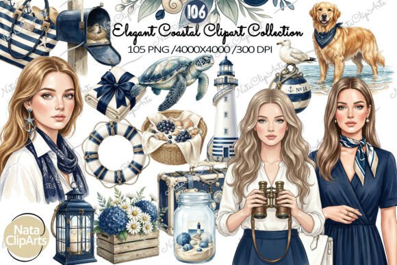 Coastal Girls Clipart PNG: Your Guide to Effortless Nautical Design