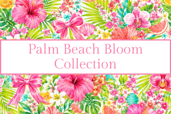 Infusing Resort Luxury with Palm Beach Bloom Watercolor Clipart
