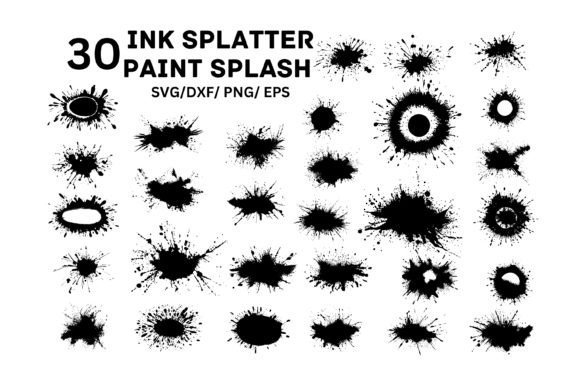 Ink Splatter Svg, Paint Splash: Unlocking Dynamic Design