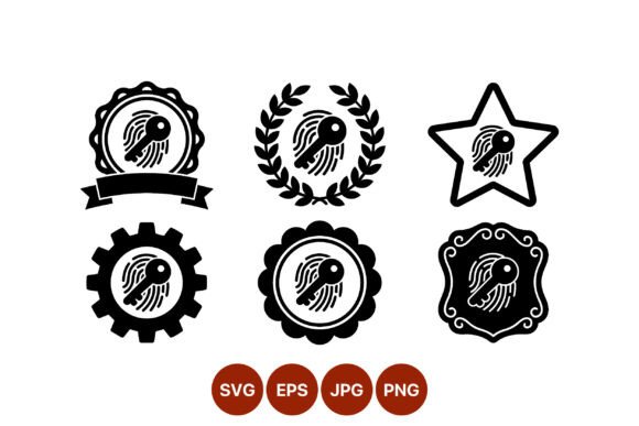 Key Fingerprint Security Badge Vector: Beyond the Basic Lock Icon