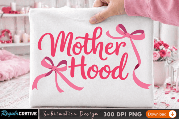 Motherhood Sublimation PNG Design: High-Quality POD Artwork