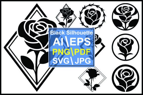 Rose Silhouettes in Geometric Shape: A Designer's Guide