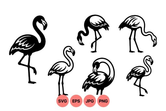 The Allure of the Black Flamingo Silhouette Collection