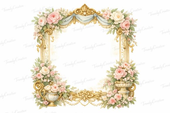Timeless Elegance: A Guide to the Regency Floral Frame PNG
